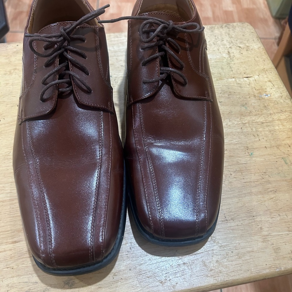 Stacy Adams Brown Leather Oxford Shoes